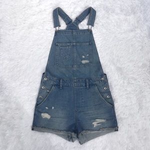 Distressed Overalls
